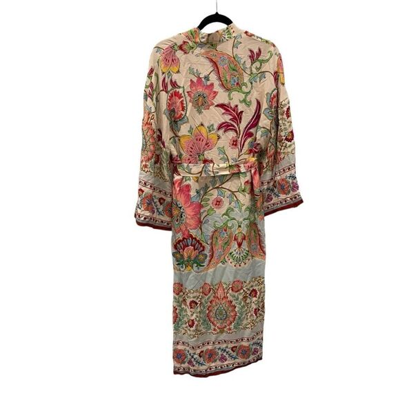 Zara Printed Pockets Kimono with Belt.Size S - Picture 6 of 14